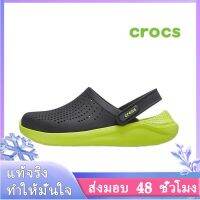 〖2022คุณภาพสูงและราคาถูก〗CROCS LITERIDE CLOG รองงเท้าแตะ รองเท้าแฟชั่นญ รองเท้าแตะ รองเท้าแตะชาย รองเท้าแตะหญิง รองเท้าผู้หญิง รองเท้าผู้ชาย รองเท้าใส่ในบ้าน T025-04 แบบเดียวกับในห้าง