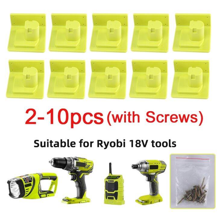 2-10packs-for-ryobi-holder-18v-battery-adapter-drill-mount-dock-case-suitcase-for-the-power-tools-storage-accessories-tool-brack