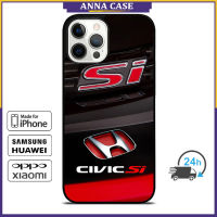 Hondas Civic Si 1 Phone Case for iPhone 14 Pro Max / iPhone 13 Pro Max / iPhone 12 Pro Max / XS Max / Samsung Galaxy Note 10 Plus / S22 Ultra / S21 Plus Anti-fall Protective Case Cover