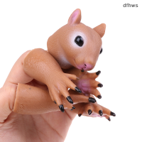 ?[dfhws] กระรอก Finger Hand puppet ของเล่นแปลกใหม่สำหรับเด็กวันเกิดคอสเพลย์ของขวัญ