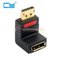 Up Angled 90 Degree DP DisplayPort Male to Female Extension Adapter Cables