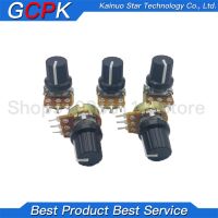 2pcs WH148 B10K B20K B50K B100K 3pin 15mm 1K 2K 5K 10K 20K 50K 100K 250K 500K 1M 1pcs wh148 1pcs AD2 knob Potentiometer knob