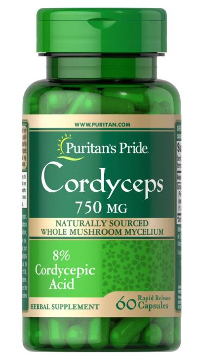 ตังถั่งเช่า-puritans-pride-cordyceps-mushroom-750-mg-60-capsules