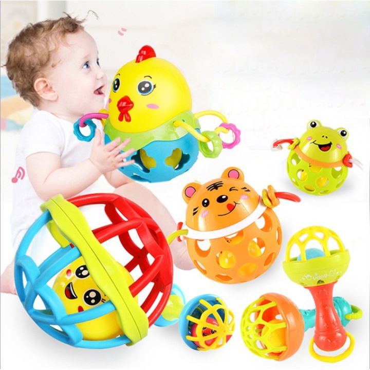 Newborn Baby Musical Rattle Toddler Kid Cartoon Teether Stick Early  Learning Toy 