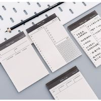 แผนสัปดาห์ RBZ614885บันทึกกำหนดการรายวันแผ่นกระดาษโน๊ตสมุดแพลนเนอร์ Notepad ที่เรียบง่าย