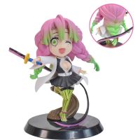 【CW】Bandai Anime Figures Demon Slayer Q Version Cute Mitsuri Kanroji Cartoon 10CM Kimetsu No Yaiba Figurine PVC Action Model игрушки