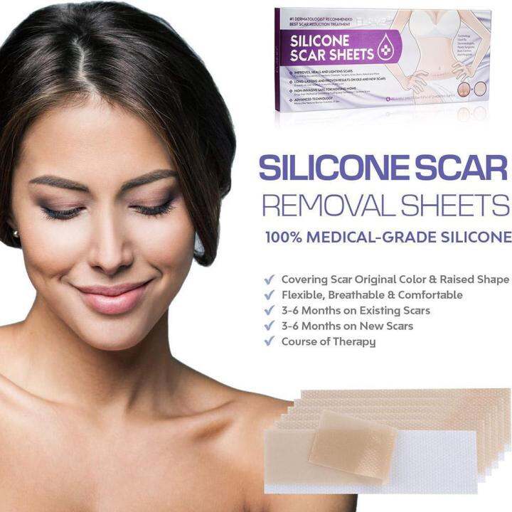Reusable Silicone Scar Sheets Improves heals and lightens Trauma Skin