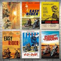 Easy Rider 1969ภาพยนตร์คลาสสิกพิมพ์ Art โปสเตอร์ผ้าใบสำหรับตกแต่งห้องนั่งเล่นและ Home Wall รูปภาพ Liyanhong2