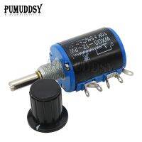 1SET = 1PCS WXD3-12 2W 10K 4.7K 3.3K 2.2K 1K resistance ring multi circle precision wire wound potentiometer + 1PCS Black knob