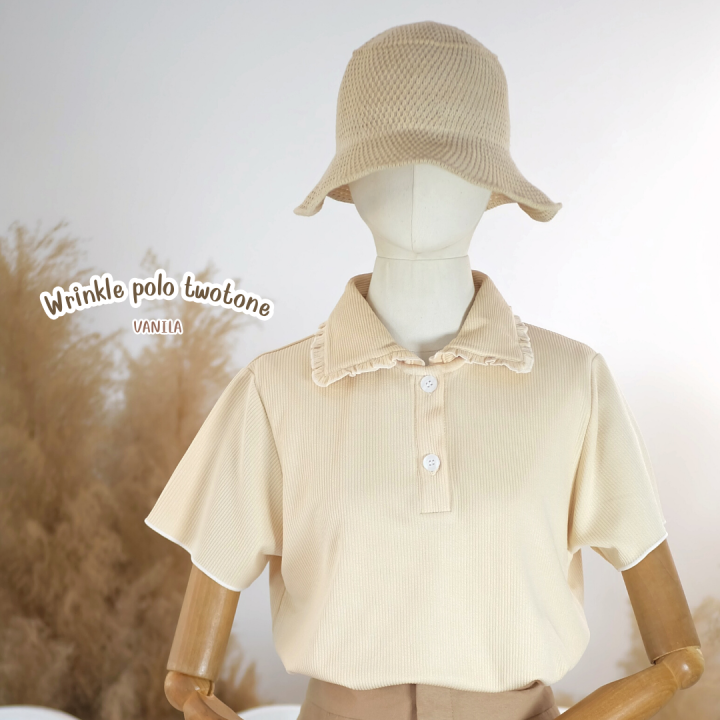 wrinkle-polo-twotone-v-2-เสื้อคอหยุกหยิกสุด-cute