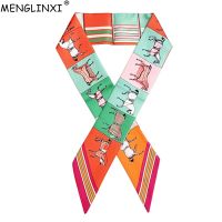 【CC】◇♣✚  2023 New Scarf Printing Brand Silk Foulard Tie Fashion Scarves Ladies