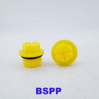 BSPP 1/8 1/2 3/4 1-1/4 Plastic Sealing Plug Hole Hydraulic Pump Valve Plastic Plug With O-ring Outer Hexagonal Cross Thread Plug