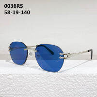 0036RS Original Pure Titanium กรอบแว่นตารูปหลายเหลี่ยมผู้หญิงหรูหราคุณภาพ Rimless แว่นตา Prescription แฟชั่น Accessories