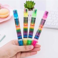 2 Pcs Funny Creative Education Paint Childrens Graffiti Pen Stationery 20-color Drawing Toy Crayons Baby