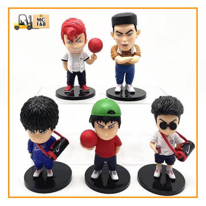 Slam Dunk Set Of 5 Figure NEW FREE STYLE SlamDunk Sakuragi Action ...