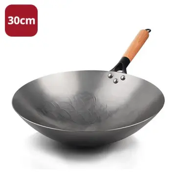 Konco Iron wok Cast iron pan Non-coated Pot General use for Gas