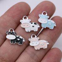 【YF】✎﹉♘  10PCS Enamel  Pink Pendant Jewelry Making Necklace Earrings Accessories