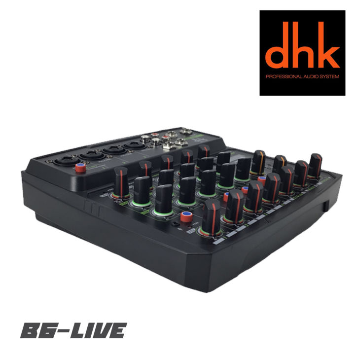 dhk-b6-live-มิกเซฮร์-6-ch-สามรถเชื่อมต่อบลูทูธ-และเล่น-usb-ได้-สินค้าใหม่แกะกล่อง-รับประกันสินค้า-1-ปี