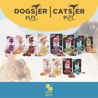 Dogster Play และ Catster Play 40 g. ขนมหมา ขนมแมว ฟรีซดราย Freeze Dried ผลิตจากเนื้อแท้ๆ 100% ไม่ปรุงรส