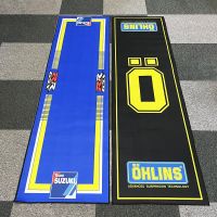 （A SHACK） Cool Motorcycle Display Mat RacingParkingFloor Decoration Anti-Slip Mat Forehlins