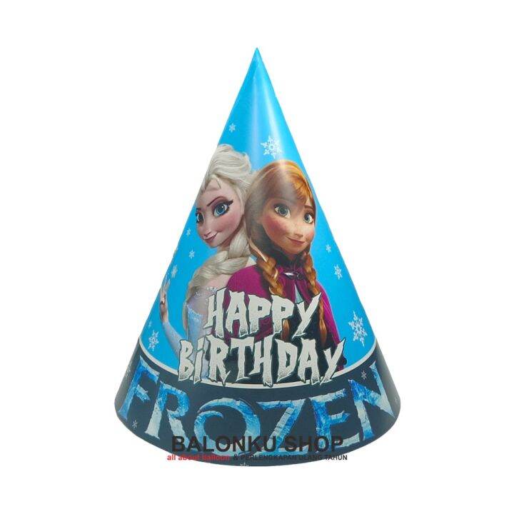 Topi Ulang Tahun / Topi Ultah Kerucut / Topi Kerucut Frozen | Lazada