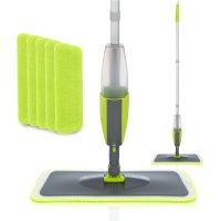 Magic Spray Mop Wooden Floor with Reusable Microfiber Pads 360 Degree Handle Home Windows Kitchen Mop Sweeper Broom Clean Tools