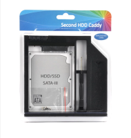 New Universal 9.5 mm 2nd HDD Caddy SATA 3.0 Plastic Material For Laptop 9.5mm DVD/CD-ROM Optical Bay 2.5  SSD HDD Case