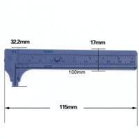 เครื่องชั่งเลื่อนคู่พลาสติกขนาดเล็ก80/100/150มม. ไม้บรรทัดเวอร์เนียคาลิปเปอร์ไมโครเมตรความลึกเส้นผ่านศูนย์กลางเครื่องมือวัด