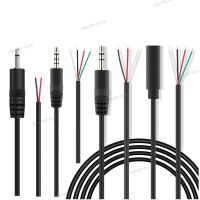 1/5pcs 3.5MM 2 3 Pin 4 Core Male Female Audio Extension Cable Aux connector Head Line 3.5mm mono Stereo 3 4 wires diy Audio 1M WB5TH