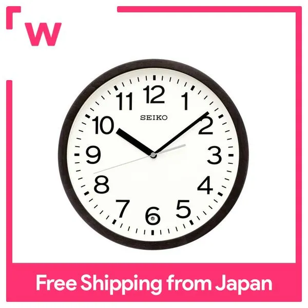 Seiko Clock cuckoo clock, black wood, diameter 30.0 x 4.7cm, electric