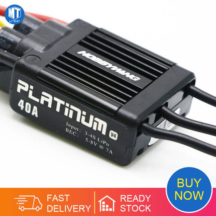 Hobbywing Platinum 40A V4 Brushless Electronic Speed Controller ESC for