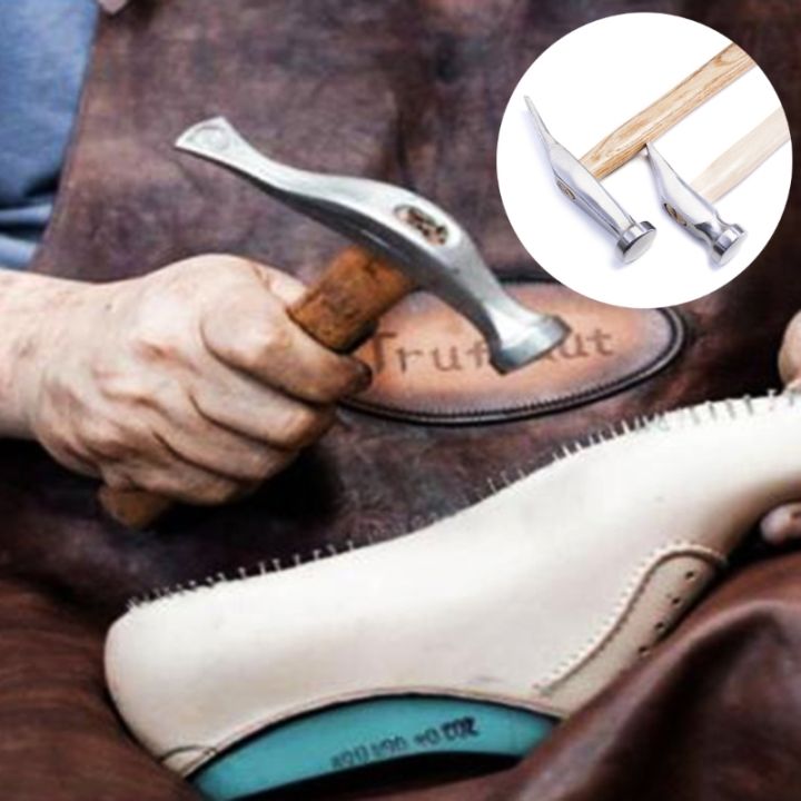 เครื่องมือทำซ่อมแซมรองเท้ารองเท้าแฮมเมอร์ค้อนด้านบน-ล่างกันสนิมเครื่องมือซ่อมแซมรองเท้าแฮมเมอร์กันสนิมไม่เหมือนใครสำหรับหัว-de