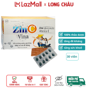 Viên uống Zin C Vina tăng sức đề kháng Hộp 30 viên