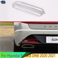 ตัวสะท้อนโครเมียมด้านท้ายสำหรับ Hyundai Sonata DN8 2020 2021ไฟตัดหมอกอุปกรณ์เสริมรถยนต์แต่งหน้าแต่งหน้ากรอบครอบขอบ