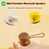 Ewa-a119 Speaker Bluetooth Mini ลําโพงบลูทูธ Ewa ขนาดเล็ก ลายการ์ตูนหมีบราวน์ น่ารัก คุณภาพสูง i