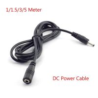 1/1.5/3/5 Meter Male Female DC Power Cable Extension 5V 2A Power Cord Adapter 3.5mm x 1.35mm Connector for CCTV Security Camera