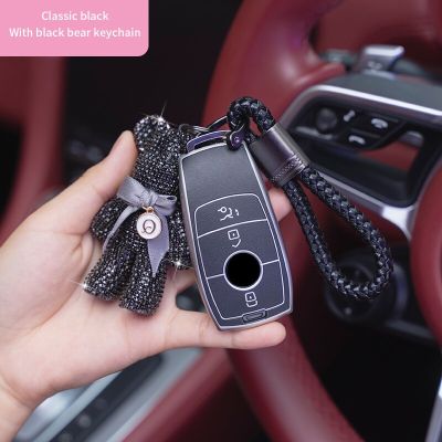 TPU Key Case Bag For Mercedes Benz A/B/C Class E Class S Class CLA GLA GLB GLC GLE Car Styling Holder Shell Keychain Protection