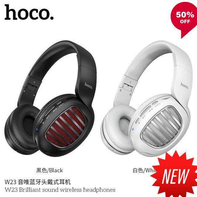 new-gadget-hoco-หูฟังบลูทูธ-headphones-w23-brilliant-wireless-and-wired-with-mic-เล่นเกม-ฟังเพลง-ส่งฟรี