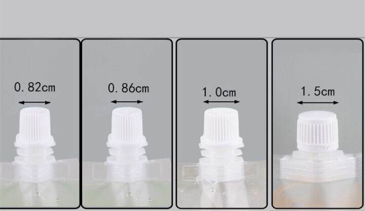 ใหม่2023-20ml-มินิใสพลาสติกสเปรย์คู่มือไวน์ผลไม้กาแฟถุงใส่ของเหลวเครื่องดื่มหัวดูดกระเป๋าเก็บของ