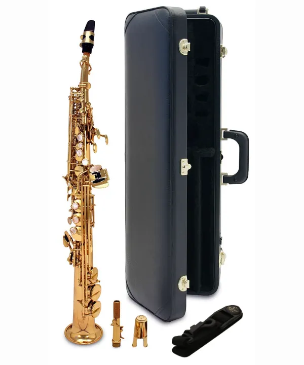 Professional Curved Soprano Saxophone S991 Gold Curved Soprano Sax 991