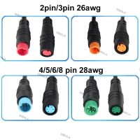 M8 2/3 4 5 6 Pin core male to female M/F Extension Butt Joint Plug connector Cable Electric Bicycle Waterproof for Ebike Wire WB6LA