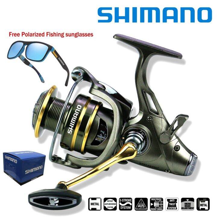 SHIMANO 15KG Drag Carp Fishing Reel Front and Rear System Freshwater
