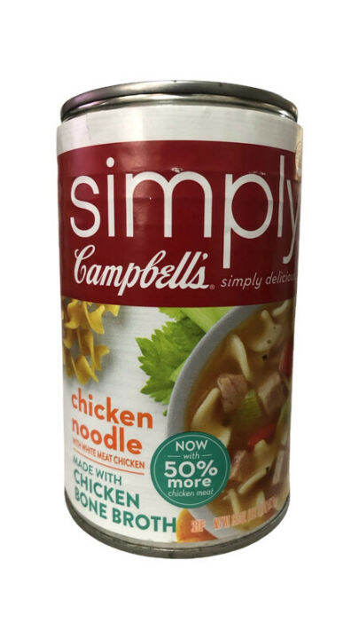 Campbell's Simply Chicken Noodle Soup - With White Meat Chicken - Made