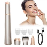 ZZOOI Facial Hair Remover for Women Electric Epilator Rechargeable Lady Shaver Hair Trimmer Eyebrow Armpit Bikini Trimmer Depilador