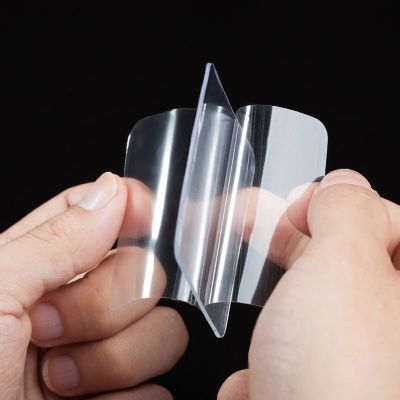 60pcs Reusable Double Sided Tape Adhesive Transparent Pvc Tape Wall Stickers Waterproof Nano Clear Double Face Tape Home Supply Adhesives  Tape
