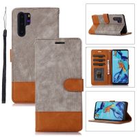 {Taoyitao เคส} เคสหนังออกแบบกระเป๋าสตางค์ไม่มีลายสำหรับ Huawei P30 Pro P40 Lite P Smart Y7A Honor 50 10X Nova 4E 6 SE เคสแบบพับปิดได้กระดุมแม่เหล็ก7i