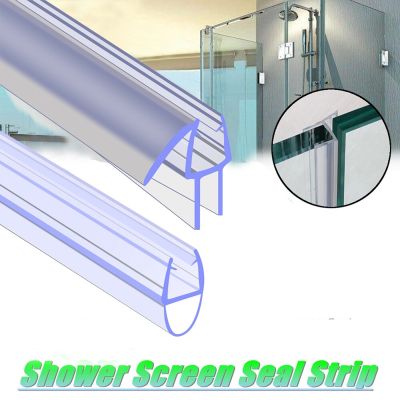 2pcs Sealing Strips of 50cm Transparent Bath Shower Screen Door Seal Strip 4 to12mm Seal Gap Window Weatherstrip Sealing Strips Adhesives Tape