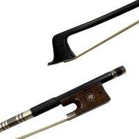 [COD] Snakewood shipping 5pcs of 4/4 Violin Carbon Bow Ebony nickel sivler ebony Frog