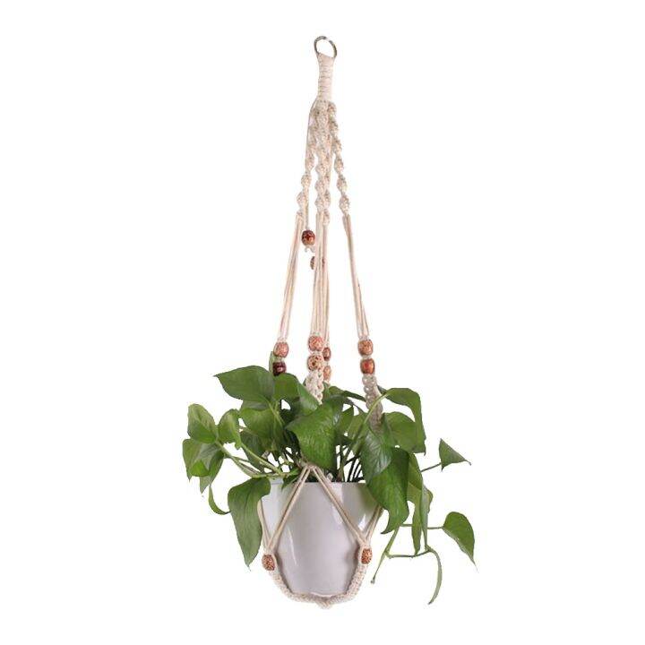 like-activities-handmade-planter-pot-net-bag-cotton-ropehanging-basket-home-balcony-courtyard-พืชสวน