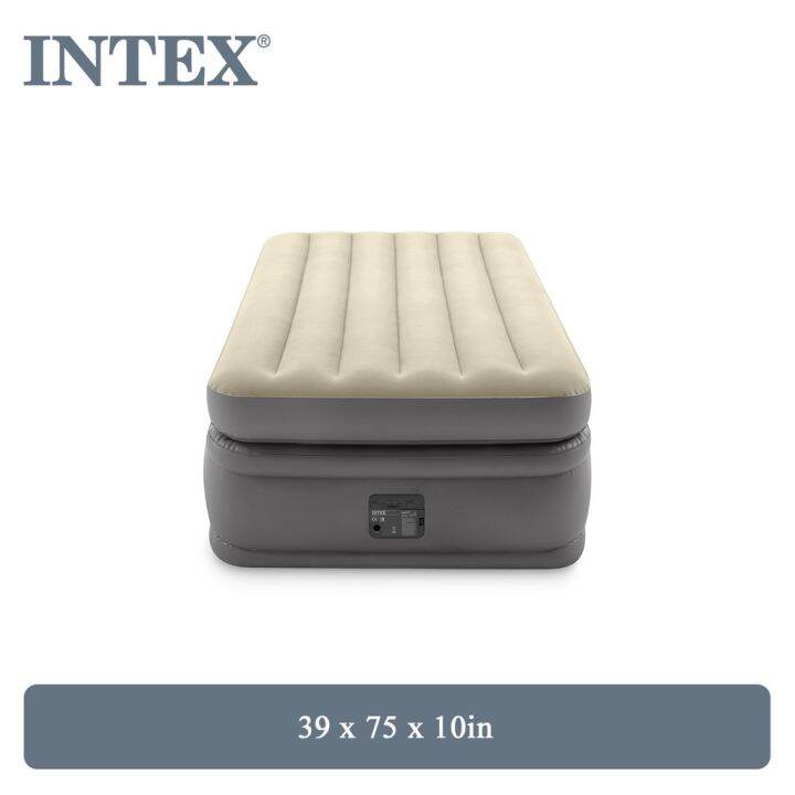 Intex® 64162 Twin Comfort Elevated Airbed w/ FiberTech Builtin pump